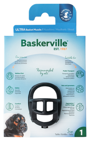 Baskerville ULTRA Basket Muzzle Size 1