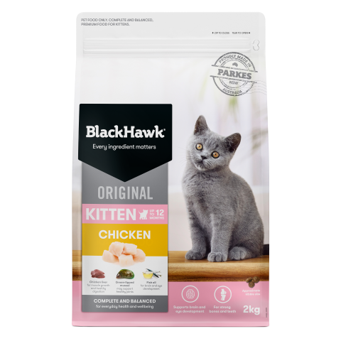 Black Hawk Original Kitten Food Chicken 2kg