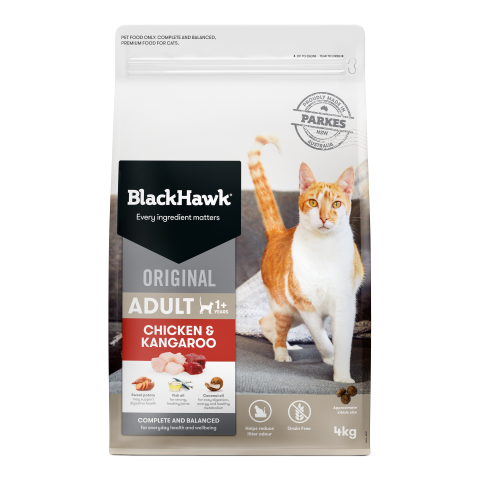 Black Hawk Original Cat Food Chicken Kangaroo 4kg
