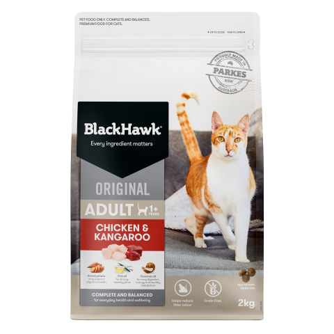 Black Hawk Original Cat Food Chicken Kangaroo 2kg