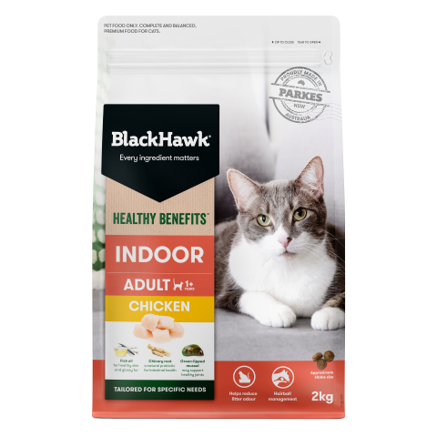 Black Hawk Healthy Benefits Indoor Cat Food Chicken 2kg