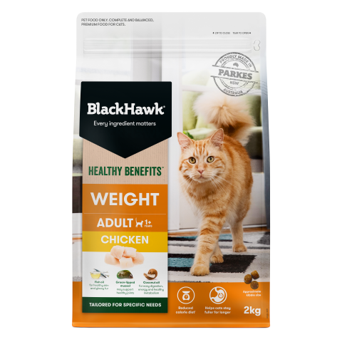 Black Hawk Healthy Benefits Weight Management Cat Food Chicken 2kg