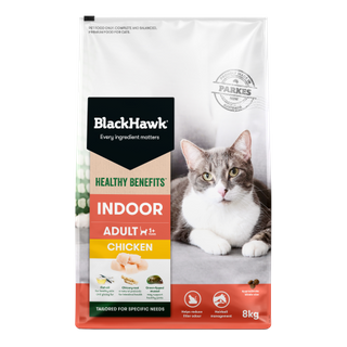 Black Hawk Healthy Benefits Indoor Cat Food Chicken 8kg