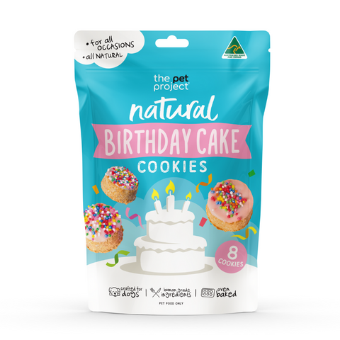 THE PET PROJECT BIRTHDAY CAKE COOKIES 8PK