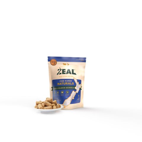 ZEAL LAMB AND SALMON MORSELS 100G *DATED MAY 2024