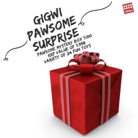 GIGWI PAWSOME SURPRISE BOX $100