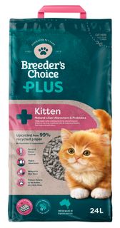 Breeders Choice Plus Kitten Litter 24L