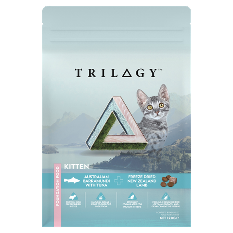 TRILOGY KITTEN BARRAMUNDI & TUNA 1.2KG