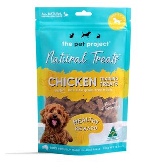 THE PET PROJECT CHICKEN TRAINING TREATS 180G *DATED AUG 2024