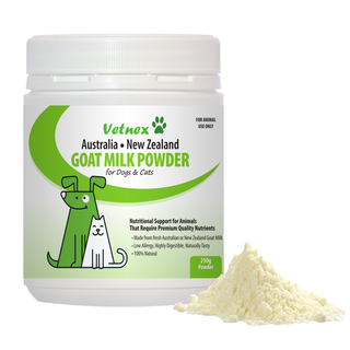 Vetnex Goat Milk Powder (Australia/New Zealand Origin) for Dogs & Cats 250G