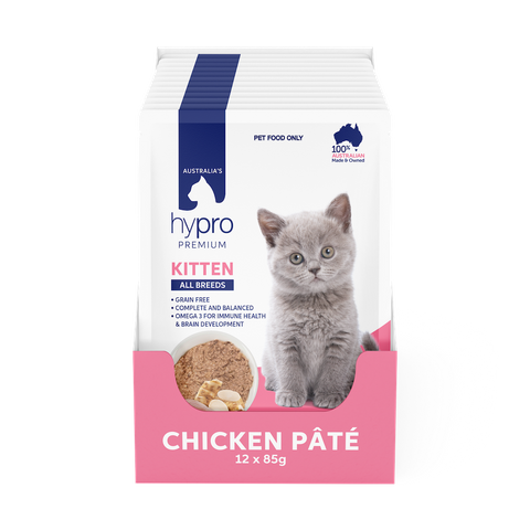 HYPRO PREMIUM GRAIN FREE KITTEN CHIC PATE 85GX12