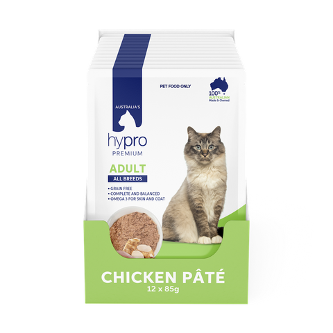 HYPRO PREMIUM GRAIN FREE CHICKEN PATE 85GX12