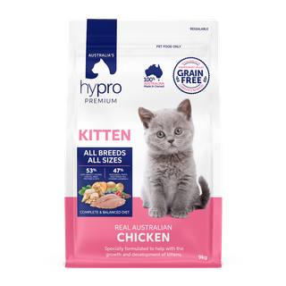 HYPRO PREMIUM GRAIN FREE KITTEN CHICKEN 9KG