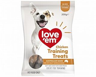 Love Em Chicken Training Treats 200g