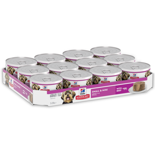 Science Diet Adult Small & Mini with Beef Canned Dog Food 12x200g