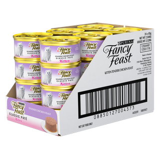 Fancy Feast Classic Pate Kitten Tender Chicken Feast Gourmet 24X85G