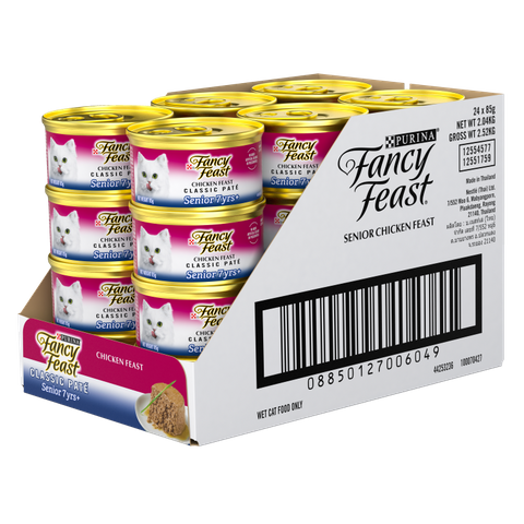 Fancy Feast Classic Pate Senior Chicken Feast Gourmet 24X85G