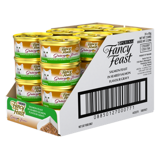 Fancy Feast Gravy Lovers Salmon Feast Seared Salmon Flavour Gravy Gourmet 24X85G