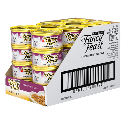 Fancy Feast Grilled Chicken Feast Gravy Gourmet 24X85G
