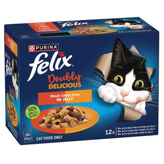 FELIX AGAIL GIJ DOUBLY DELICIOUS MEAT SELECTION 12X85G