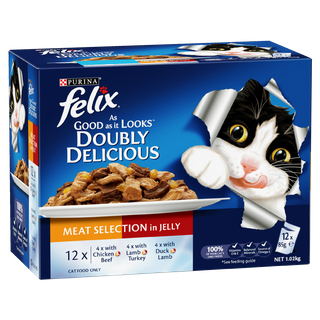 FELIX AGAIL GIJ DOUBLY DELICIOUS MEAT SELECTION 12X85G