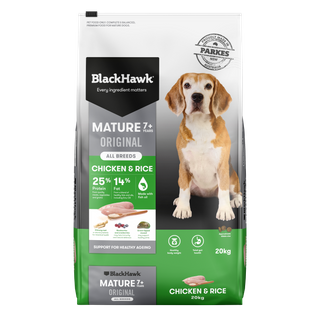 Black Hawk Original Mature Dog Food Chicken & Rice 20kg