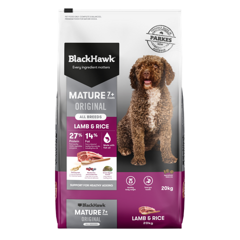 Black Hawk Original Mature Dog Food Lamb & Rice 20kg