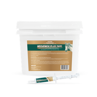 NEOVEMOX PLUS TAPE LONG ACTING HORSE WORMER AND BOTICIDE GEL 11.8g BUCKET OF 50