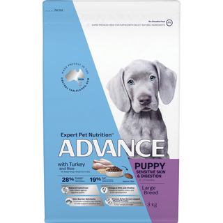 ADVANCE PUPPY LARGE BREED WITH TURKEY & RICE SENSITIVE 3KG