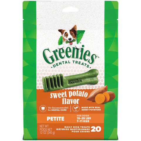 GREENIES Canine Sweet Potato Flavored Petite Dental Treats 340g