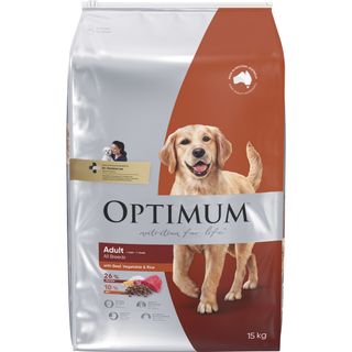 OPTIMUM Adult Dog Beef & Vegetable & Rice 15kg