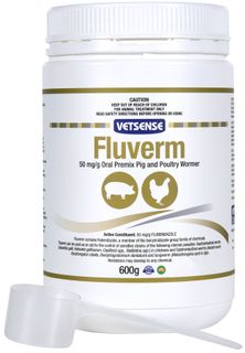 VETSENSE FLUVERM PIG & POULTRY WORMER 600G