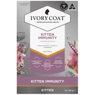 Ivory Coat Raw Health Kitten Chicken Immunity 85gx12