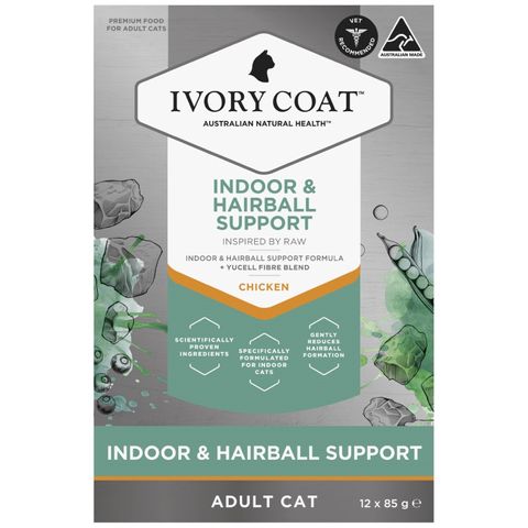 IVORY COAT RAW HEALTH CAT ADULT KANGAROO INDOOR 85GX12