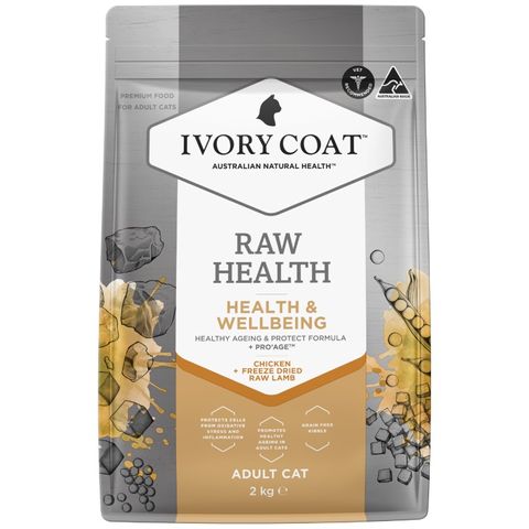 IVORY COAT RAW HEALTH CAT ADULT CHICKEN VITALITY 2KG