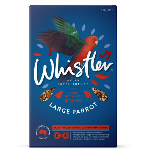 WHISTLER LARGE PARROT GOURMET BLEND WITH FRUIT, NUT & HERB SUPERFOODS 1.2KG