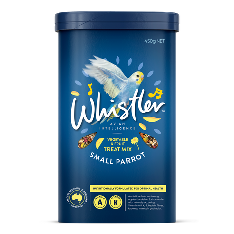 WHISTLER SMALL PARROT TREAT MIX WITH GARDEN VEGETABLES, FRUITS, AND HERBS 450G