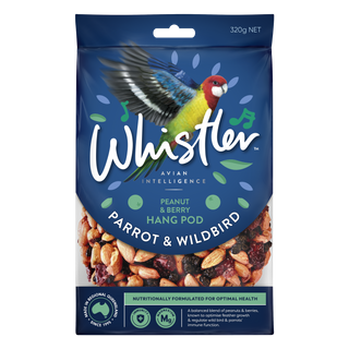 WHISTLER PARROT & WILDBIRD POD BERRIES & PEANUT BLEND 320G