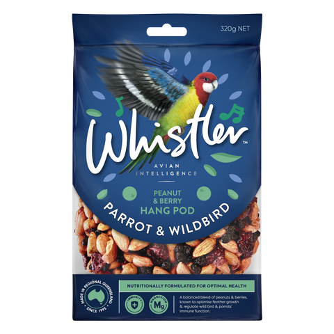 WHISTLER PARROT & WILDBIRD POD BERRIES & PEANUT BLEND 320G