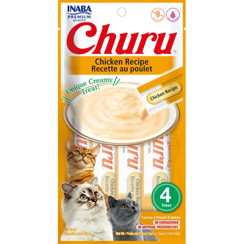 INABA Churu Chicken Recipe 56g (14g X 4 Tubes)