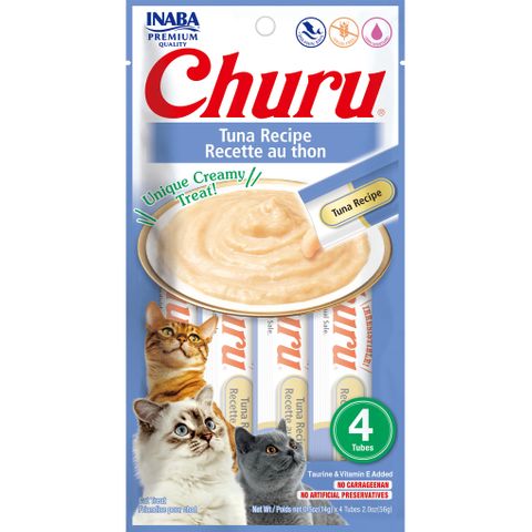 INABA Churu Tuna Recipe 56g (14g X 4 Tubes)