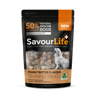 Savourlife Australian Peanut Butter Flavour Training Treats 165g