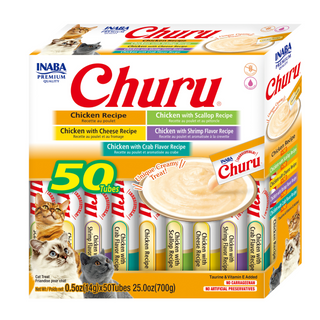 INABA Churu Chicken Varieties 50 Tubes 700g (14g X 50 Tubes)