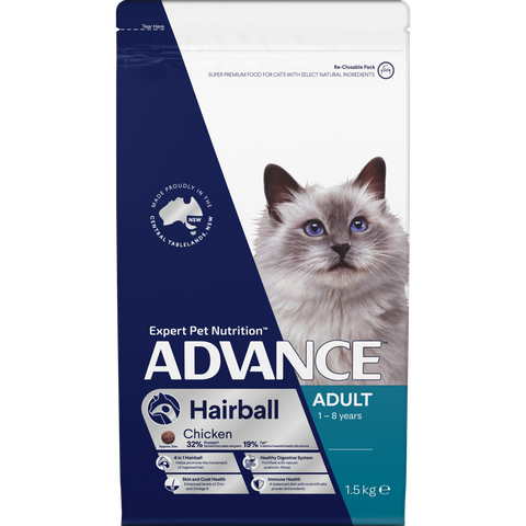 ADVANCE CAT ADULT HAIRBALL CHICKEN 1.5KG