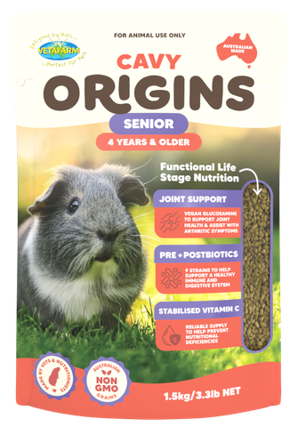 Vetafarm Origins Cavy Senior Diet 1.5Kg