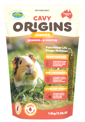 Vetafarm Origins Cavy Junior Diet 1.5kg