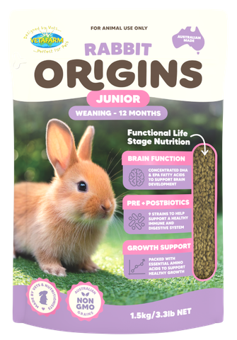 Vetafarm Origins Rabbit Junior Diet 1.5Kg
