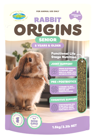 Vetafarm Origins Rabbit Senior Diet 1.5Kg
