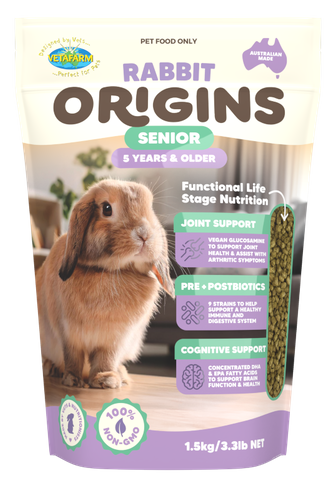 Vetafarm Origins Rabbit Senior Diet 1.5kg
