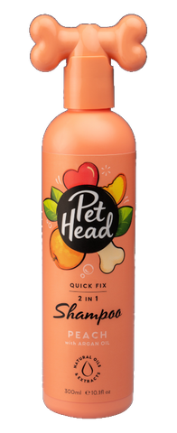 PET HEAD QUICK FIX 2IN1 SHAMPOO PEACH 300ML
